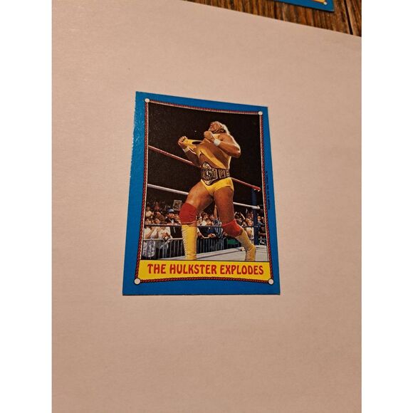 1987 Topps WWF Hulk Hogan #26 The Hulkster Explodes Wrestling Card Titan Sports - Picture 1 of 2